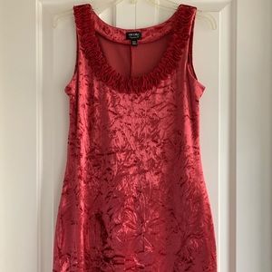 Vintage 90s Red Velvet dress